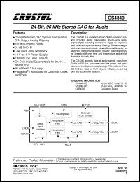 Click here to download CS4340-KS Datasheet