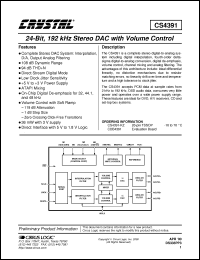 Click here to download CS4391 Datasheet