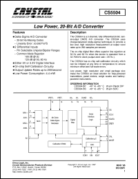 Click here to download CS5504-BS Datasheet