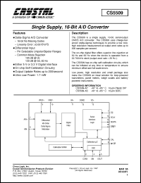 Click here to download CS5509 Datasheet