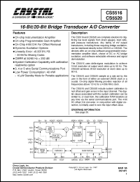 Click here to download CS5520-BS Datasheet