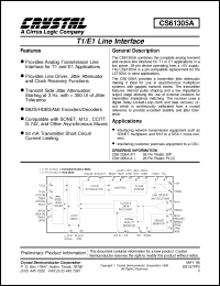 Click here to download CS61305A-IP1 Datasheet