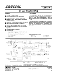 Click here to download CS61310-IL Datasheet