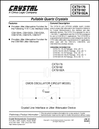 Click here to download CXT6176 Datasheet