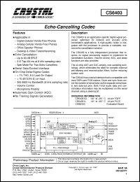 Click here to download CDB6403 Datasheet