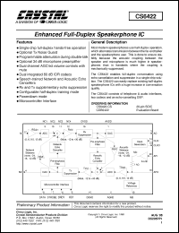 Click here to download CDB6422 Datasheet