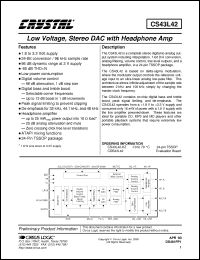 Click here to download CS43L42 Datasheet
