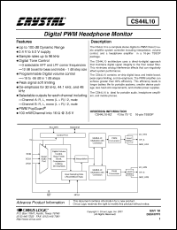 Click here to download CS44L10 Datasheet