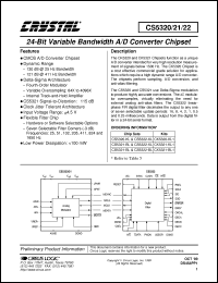 Click here to download CS5321-BL1 Datasheet