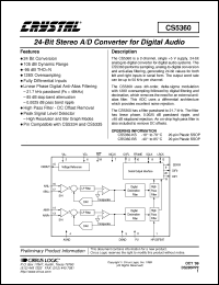Click here to download CS5360-BS Datasheet