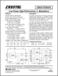 Click here to download CS5372-BS Datasheet