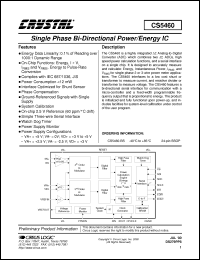 Click here to download CS5460-BS Datasheet