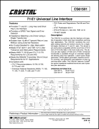 Click here to download CS61581-IL Datasheet