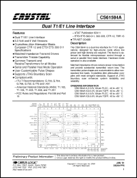 Click here to download CS61584-IL5 Datasheet
