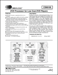 Click here to download CS98100 Datasheet