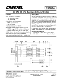 Click here to download CS4228A Datasheet
