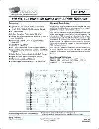 Click here to download CS42518-CQZ Datasheet