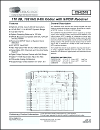 Click here to download CS42518 Datasheet