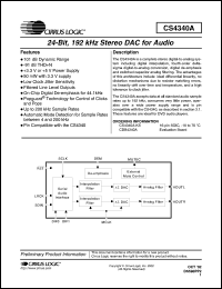 Click here to download CS4340A Datasheet