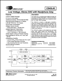 Click here to download CS43L43 Datasheet