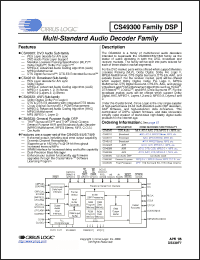 Click here to download CS493005-CL Datasheet