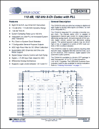 Click here to download CS42418-CQZ Datasheet