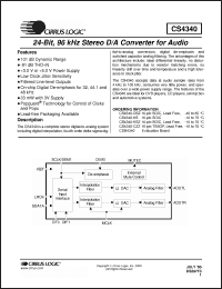 Click here to download CS4340-DSZ Datasheet