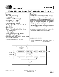 Click here to download CS4341A-KSZ Datasheet