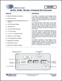 Click here to download CS4361-CZZ Datasheet