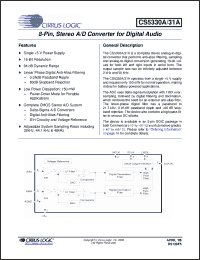 Click here to download CS5330A-BSR Datasheet
