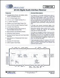 Click here to download CS8415A-IZZR Datasheet