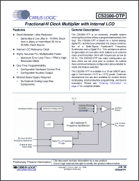 Click here to download CS2300-OTP Datasheet