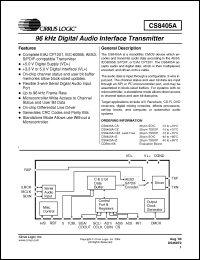 Click here to download CS8405A-CZZ Datasheet