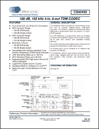 Click here to download CS42432-CMZR Datasheet