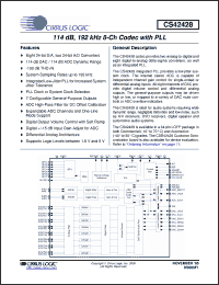 Click here to download CS42428-CQZ Datasheet