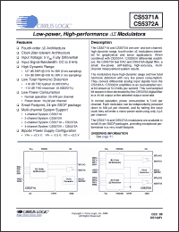 Click here to download CS5372A-ISZ Datasheet