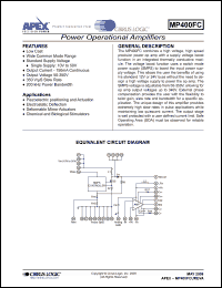 Click here to download MP400FC Datasheet