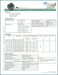 Click here to download J107F1AS209VDC Datasheet