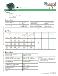 Click here to download J1111CS5VDC Datasheet