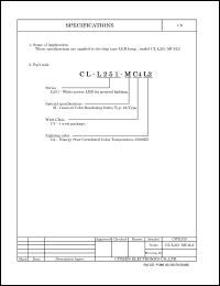 Click here to download CL-L251-MC4L2 Datasheet