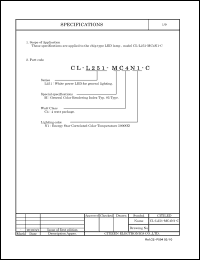 Click here to download CL-L251-MC4N1-C Datasheet