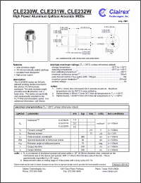 Click here to download CLE232W Datasheet