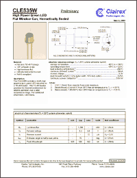 Click here to download CLE535W Datasheet