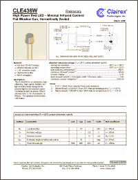 Click here to download CLE436W Datasheet
