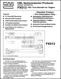 Click here to download FX013LG Datasheet
