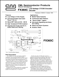Click here to download FX365CDW Datasheet