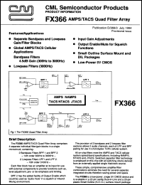 Click here to download FX366DW Datasheet