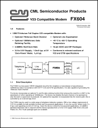 Click here to download FX604 Datasheet