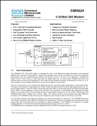 Click here to download CMX624D2 Datasheet