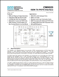 Click here to download CMX625D5 Datasheet